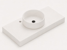Silestone Integrity Zoe Top Blanco Zeus z jasnym blatem wykonywanym na wymiar i pogrubioną krawędzią do 10 cm