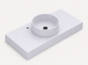 Umywalka Integrity Zoe Top Eternal Statuario z blatem Silestone pogrubionym do 10 cm