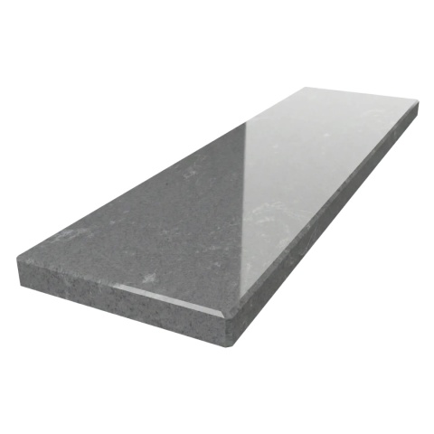 Parapet z aglomarmuru Baltic Grey FALCO 3 cm – model produktu z delikatnym szarym rysunkiem