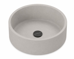 Umywalka Silestone Integrity Zoe Top Bao Motion Grey w wykończeniu Suede z subtelną kamienną strukturą