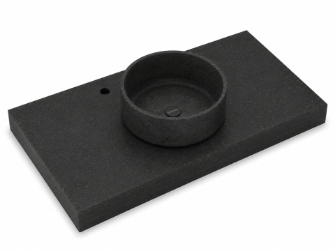 Umywalka Silestone Integrity Zoe Top Bao Arden Blue Poler z blatem wykonywanym na wymiar i pogrubioną krawędzią 10 cm