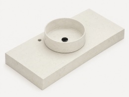 Umywalka Silestone Integrity Zoe Top Bao Ariel z blatem wykonywanym na wymiar i pogrubioną krawędzią 10 cm