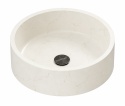 Umywalka Silestone Integrity Zoe Top Bao Blanc Élysée w polerowanym wykończeniu z subtelnym złotawym użyleniem