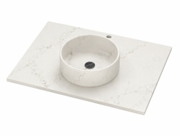 Umywalka Integrity Zoe Top Bao Bronze Rivers z blatem wykonywanym na wymiar i prostą krawędzią 1,2 cm