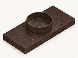 Silestone Integrity Zoe Top Bao Château Brown z blatem pogrubionym do 10 cm