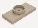 Umywalka Silestone Integrity Zoe Top Bao Coral Clay Colour z blatem wykonywanym na wymiar o grubości 10 cm