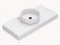 Umywalka z Blatem pod wymiar - Silestone Integrity Zoe Top Bao Eclectic Pearl - blat pogrubiony 10 cm