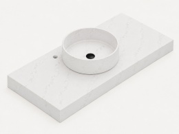 Silestone Integrity Zoe Top Bao Et. Calacatta Gold z blatem pogrubionym 10 cm
