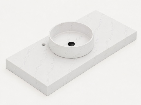 Silestone Integrity Zoe Top Bao Et. Calacatta Gold z blatem pogrubionym 10 cm