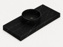 Umywalka Silestone Integrity Zoe Top Bao Eternal Marquina z blatem wykonywanym na wymiar i efektowną pogrubioną krawędzią 10 cm