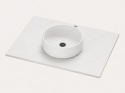 Umywalka Integrity Zoe Top Bao Ethereal Glow z blatem wykonywanym na wymiar i prostą krawędzią do 1,2 cm