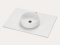 Umywalka z Blatem pod wymiar - Silestone Integrity Zoe Top Bao Ethereal Glow - blat pogrubiony 1,2 cm
