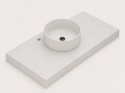 Umywalka Silestone Integrity Zoe Top Bao Ethereal Glow z blatem wykonywanym na wymiar i efektowną pogrubioną krawędzią 10 cm