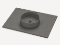 Umywalka Silestone Integrity Zoe Top Bao Gris Expo Suede z blatem wykonywanym na wymiar o pogrubieniu 1,2 cm
