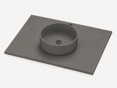 Umywalka Silestone Integrity Zoe Top Bao Gris Expo Suede z blatem wykonywanym na wymiar o pogrubieniu 1,2 cm