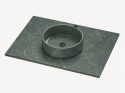 Umywalka z blatem Silestone Integrity Zoe Top Bao Jardin Emerald 1,2 cm