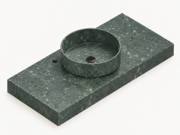 Umywalka z blatem Silestone Integrity Zoe Top Bao Jardin Emerald 10 cm