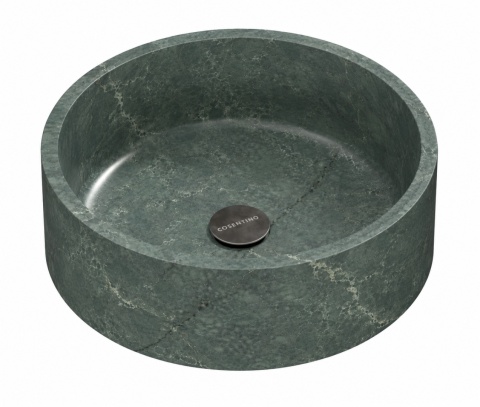 Umywalka Silestone Jardin Emerald z zieloną powierzchnią z naturalnym użyleniem