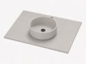 Umywalka Silestone Integrity Zoe Top Bao Motion Grey z blatem wykonywanym na wymiar i pogrubioną krawędzią 1,2 cm