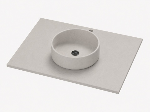 Umywalka Silestone Integrity Zoe Top Bao Motion Grey z blatem wykonywanym na wymiar i pogrubioną krawędzią 1,2 cm