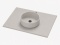 Umywalka z Blatem pod wymiar - Silestone Integrity Zoe Top Bao Motion Grey - blat pogrubiony 1,2 cm