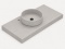 Umywalka z Blatem pod wymiar - Silestone Integrity Zoe Top Bao Motion Grey - blat pogrubiony 10 cm