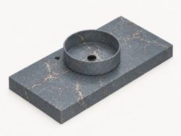 Silestone Integrity Zoe Top Bao Parisien Bleu z blatem pogrubionym do 10 cm