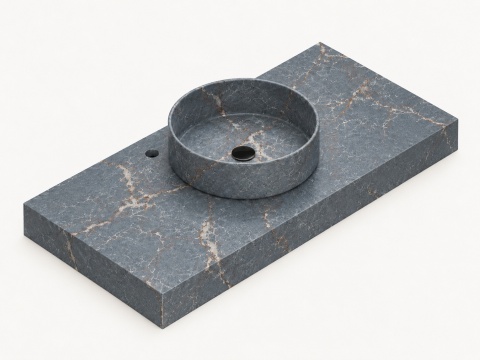 Silestone Integrity Zoe Top Bao Parisien Bleu z blatem pogrubionym do 10 cm