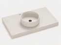Umywalka Silestone Integrity Zoe Top Bao Rivière Rose z blatem pod wymiar i pogrubieniem do 10 cm
