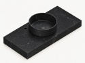 Silestone Integrity Zoe Top Romantic Ash z blatem na wymiar i pogrubieniem do 10 cm – elegancka, ciemna zabudowa umywalkowa