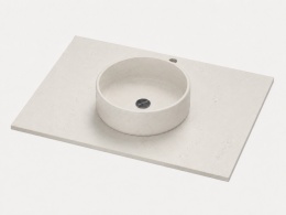 Umywalka Silestone Integrity Zoe Top Bao Siberian z blatem pod wymiar o grubości 1,2 cm