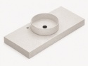 Umywalka Silestone Integrity Zoe Top Bao Snowy Ibiza z blatem wykonywanym na wymiar i efektowną pogrubioną krawędzią 10 cm