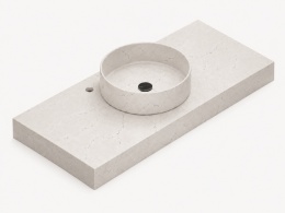 Umywalka Silestone Integrity Zoe Top Bao Snowy Ibiza z blatem wykonywanym na wymiar i efektowną pogrubioną krawędzią 10 cm