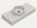 Umywalka Integrity Zoe Top Bao Stellar Blanco 13 z blatem Silestone na wymiar i pogrubioną krawędzią do 10 cm