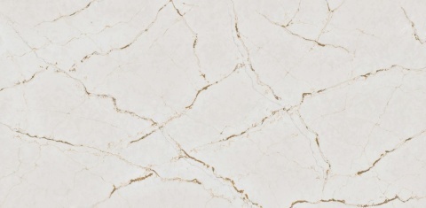 Próbka Silestone Versailles Ivory z jasną bazą i delikatnym złotobeżowym użyleniem