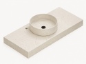 Umywalka Zoe TOP Bao z blatem Silestone Versailles Ivory z pogrubieniem do 10 cm