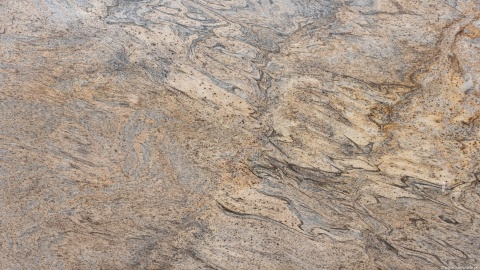 Canyon Gold granit Brushed z falistym rysunkiem w odcieniach beżu, szarości i złota