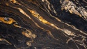 Cosmic Gold szczotkowany 20 i 30 mm – ciemny granit ze złotymi, kremowymi i brązowymi pasmami.