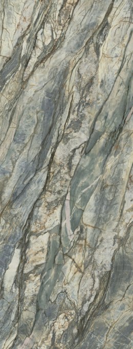 TRI-D ABSTRACT GREEN Soft Touch to spiek kwarcowy w odważnym odcieniu głębokiej zieleni.